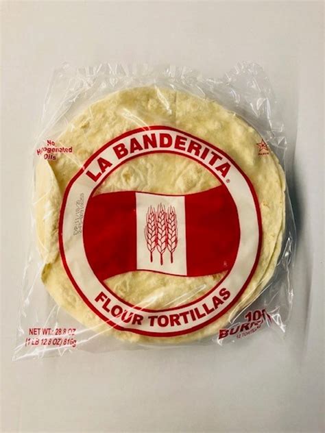 La Banderita 10 In Flour Tortilla 12 Ct Gj Curbside