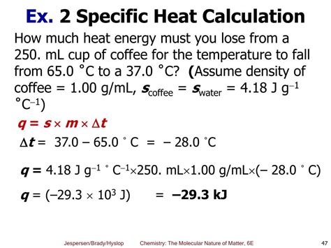 Formula To Calculate Specific Heat