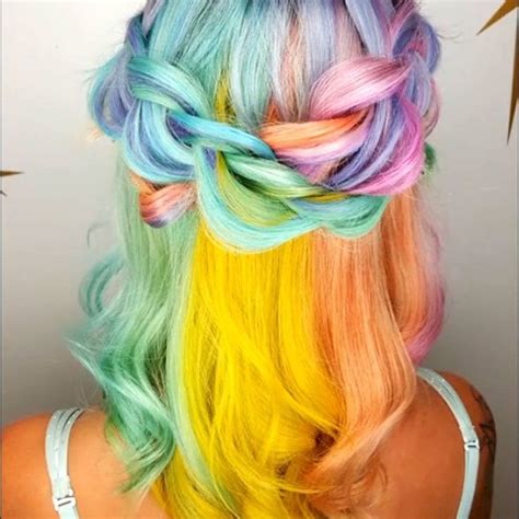 34 Trendy Yellow Ombre Hair Colors Ideas Unicorn Hair Color Pastel