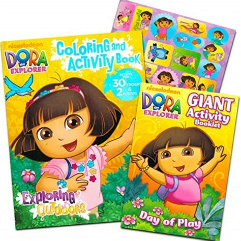 Dora The Explorer Coloring Book Set 2 Coloring Books