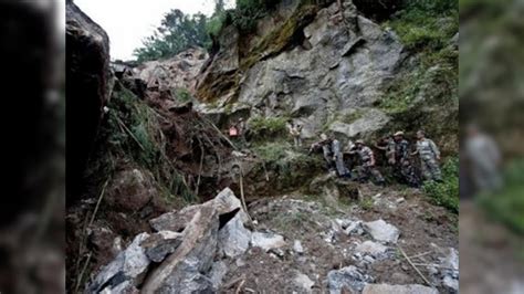Heavy Rains Trigger Landslides In North Sikkims Dzongu Road