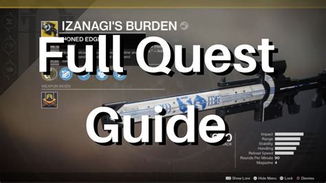 Izanagis Burden Full Quest Guide Exotic Sniper Quest Destiny 2