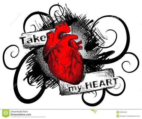 Take My Heart Stock Vector Illustration Of Romantic 22992429