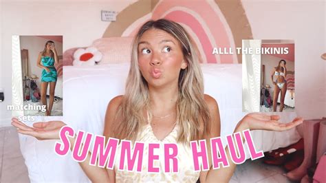 Huge Summer Try On Haul Bikinis Sets More Youtube