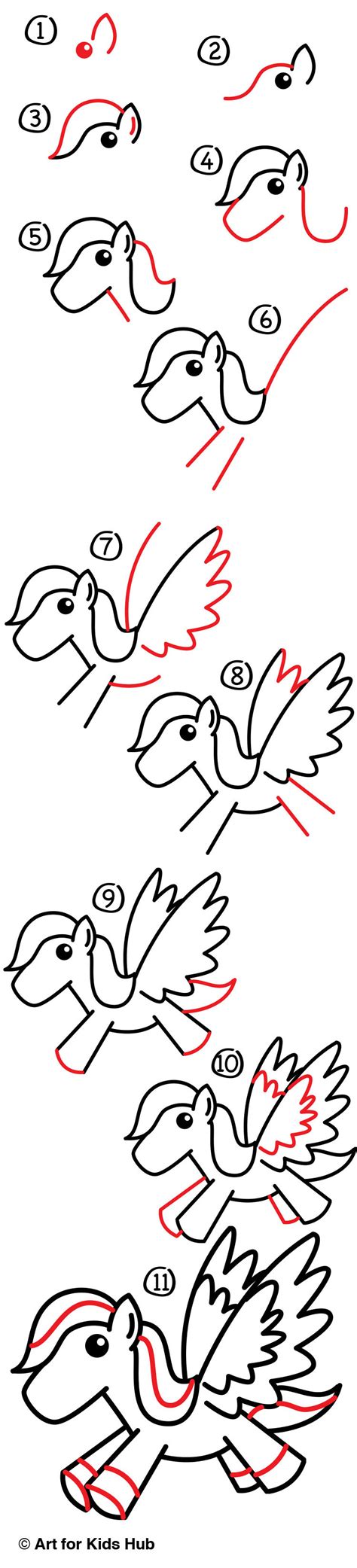 The latest tutorial over there is: How To Draw A Cartoon Pegasus - Art For Kids Hub