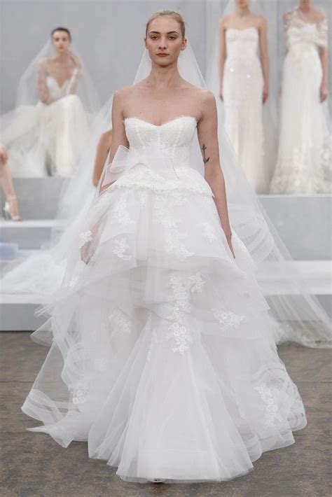 Monique Lhuillier Bridal Spring 2015 Slideshow Wedding Dresses Lace