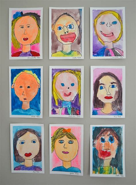 Self Portraits What They Reveal Kids Art Projects Preschool Art