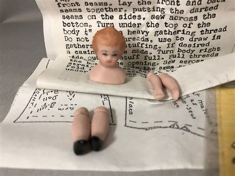 two vintage porcelain miniature dollhouse doll kits two sets etsy