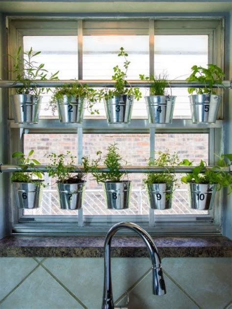 Janela Decorada Com Vasos Pendurados Herb Garden In Kitchen Indoor
