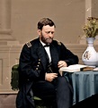 Ulysses S. Grant NHS on Twitter: "General Grant reading in a colorized ...