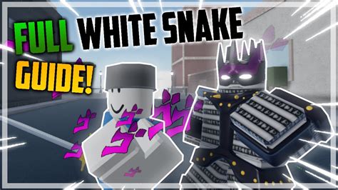 How To Use The New White Snake Stand In Your Bizarre Adventure Youtube