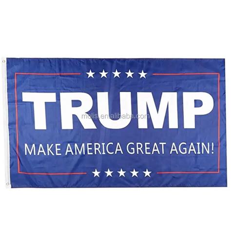 3x5 ft trump 2024 flag make america great again flag with double stitch around the edge with two