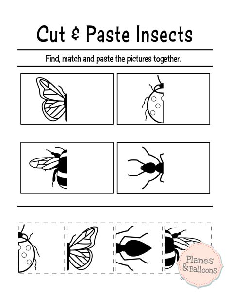 Free Printable Kindergarten Worksheets Cut And Paste F4a
