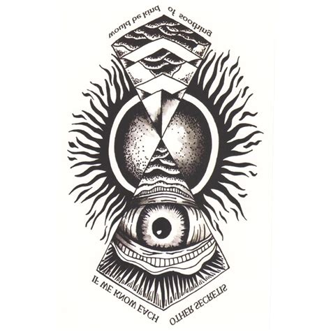 Eye Of God Temporary Tattoo Sticker Waterproof Totem