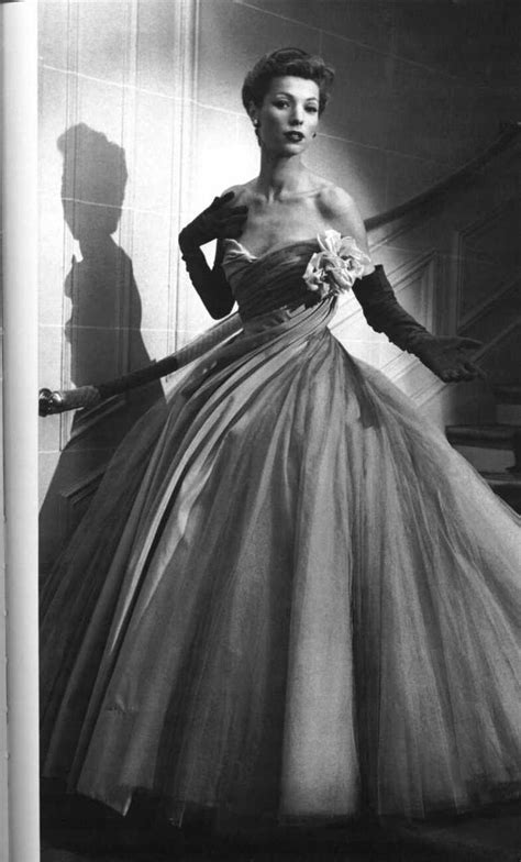 Christian Dior 1950s Christian Dior Evening Dress With Lots Of