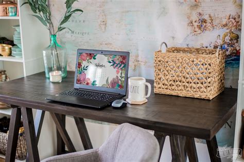 How To Style Your Home Office 3 Ways Glam Minimal Or Cozy The Diy