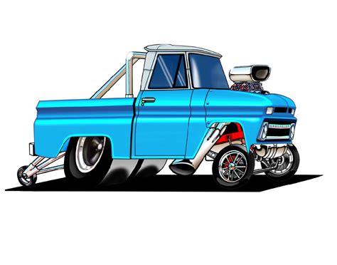 Hot Rod Trucks Old Trucks Chevy Trucks Cartoon Car Drawing Car