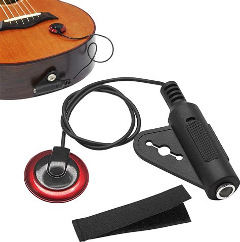 Microfone Para Guitarra Captadores Contato Com Instrumento Com