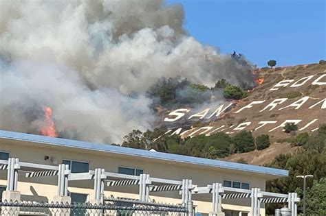 Fire On Sign Hill In South San Francisco Threatens Homes Triggers