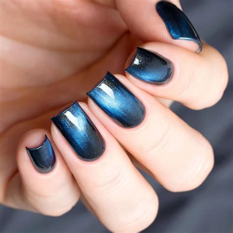 31 Blue Fanned Out Nails Pics Acrylic Fall Nail Designs
