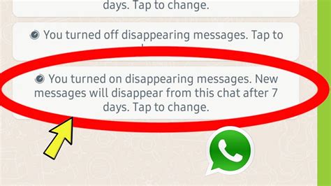 Whatsapp You Turned On Disappearing Messages New Messages Will