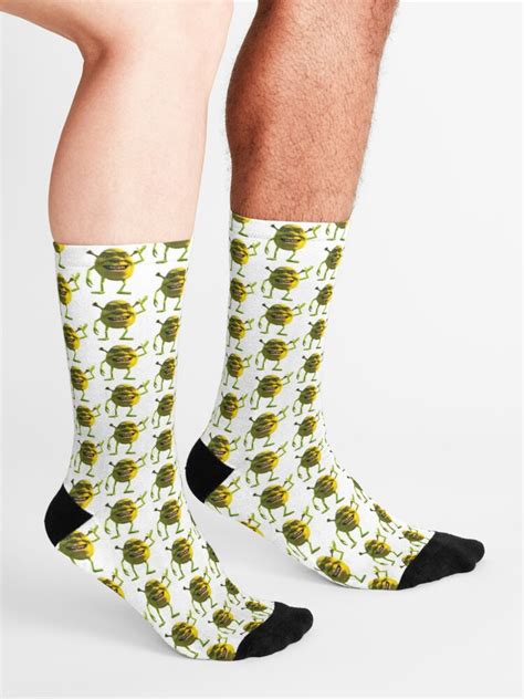 Shrek Wazowski Socks By Amemestore Redbubble