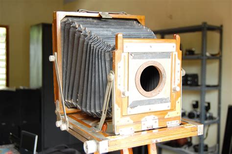 Antique Cameras Old Wooden Camera