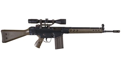 Pre Ban Heckler And Koch Hk91 Semi Automatic Rifle With Scope Rock