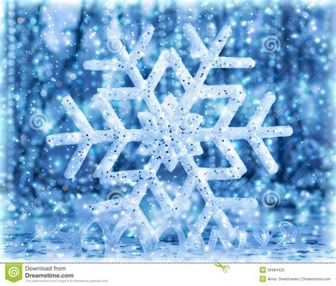 Beautiful Blue Snowflake Royalty Free Stock Photo Image 35984425