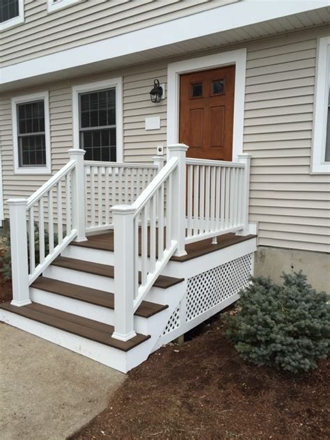 Contour Building Trex Front Stairs Traditional
