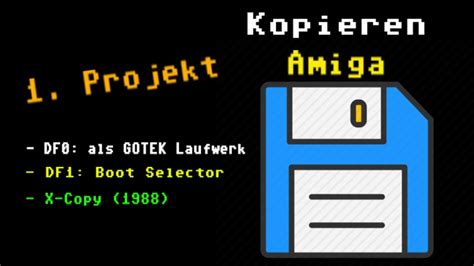 Amiga Kopieren Gotek Df1 Xcopy 1988 Youtube