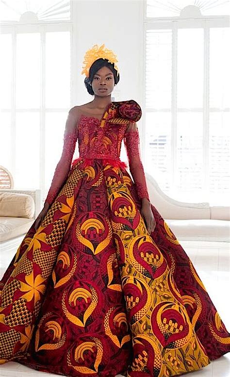 African Material Wedding Dress Lobola Outfitslobola Dresses Dutch Wax Flower Girl Kente Cloth