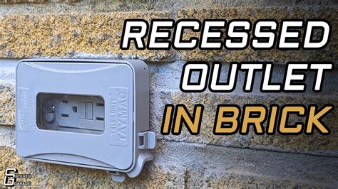 How To Install Recessed Outlet Box Into A Brick Wall Youtube