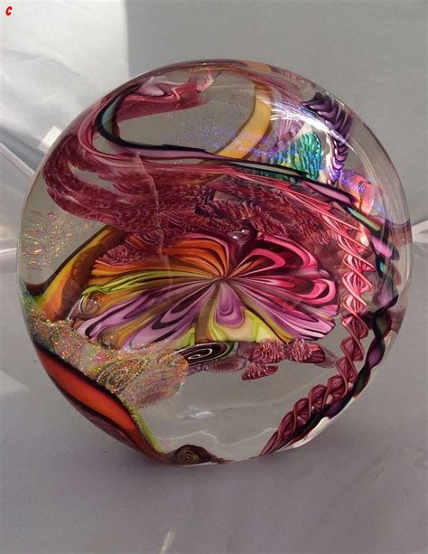 Hand Blown Glass Sculpture By James Nowak Sold Approx £270 Chihuly Crystal Figurines Glass
