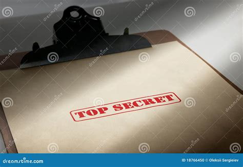Top Secret Stock Photo Image Of Confidential Mystery 18766450