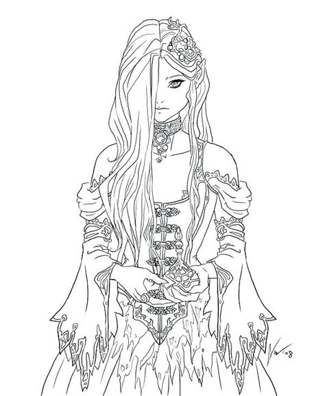 Gothic Anime Coloring Pages At Free Printable Colorings Pages To Print And Color
