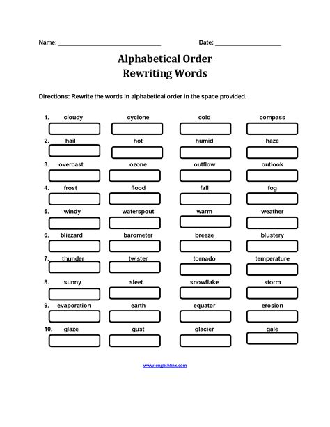 Alphabet Order Worksheets Worksheets For Kindergarten