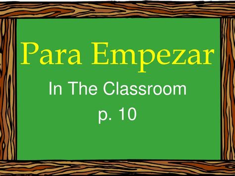 Ppt Para Empezar Powerpoint Presentation Free Download Id2728751