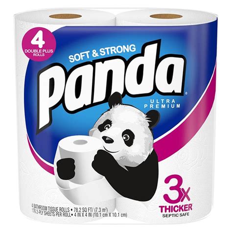 Panda Ultra Premium Soft And Strong Toilet Paper 4ct Home And Office Fast