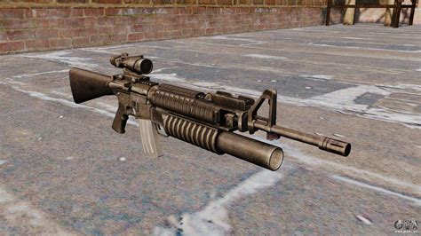 The m16 is prized for it's lightweight parts, it's reliability in the field, it's ability to be easily and quickly maintained in the field with features. El fusil de asalto M16A4 para GTA 4