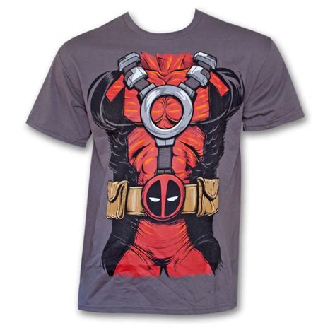 Deadpool Deadpool Costume Shirt Grey