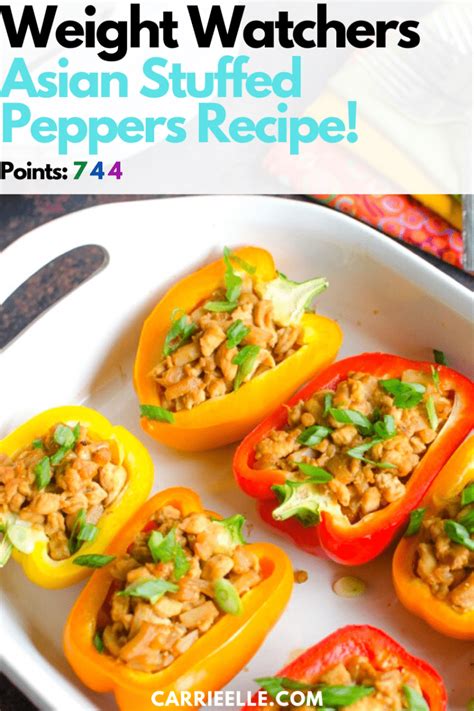 21 Day Fix Asian Stuffed Peppers With Weight Watchers Points Carrie