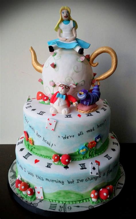 Alice In Wonderland Cake Beautiful Desserts Beautiful Cakes Amazing