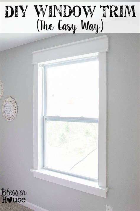 Unfinished craftsman for rustic style. DIY Window Trim - The Easy Way