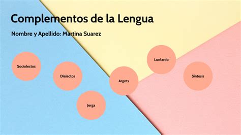 Complementos De La Lengua By Martina Suarez