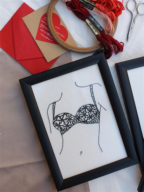 Minimal Woman Art Female Nude Art Erotic Embroidery Etsy