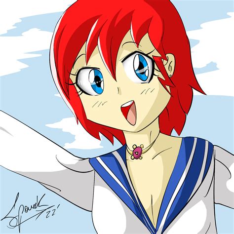 Happy Anime Girl By Zsparkonequus On Deviantart