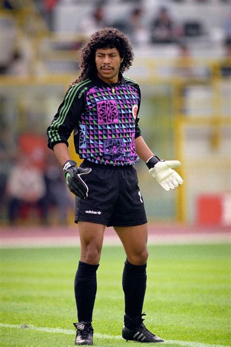 René Higuita Portero Colombiano En 1990 Football Uniform Football