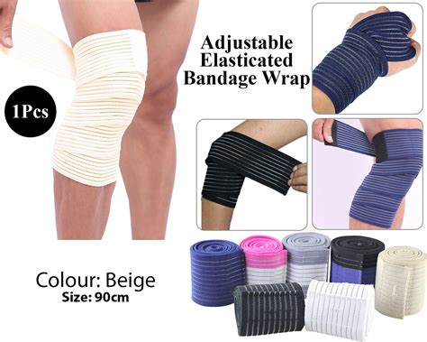 Elbow Bandage Compression Sleeve Wrap Elastic Support Brace Pain Arthritis Beige Ebay