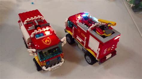 Lego Forestry Fire Fight Trucks Youtube